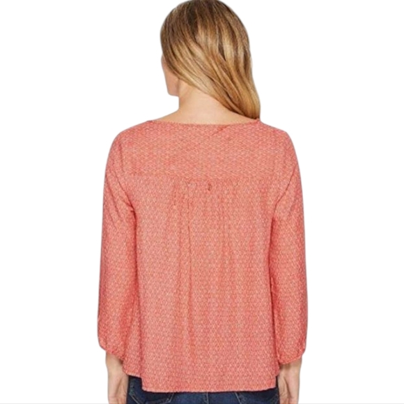 Toad & Co Red Windsong Button Front Shirt Tencel Size Small - Picture 11 of 11